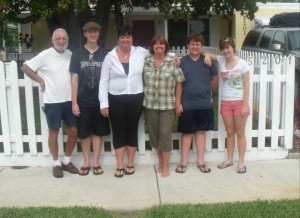 From left, Larry, Jonathon, Misty, Donna, Joseph, Lauren