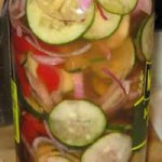 Cucumbers, Peppers and Onion Salad