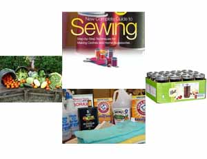 Sewing, Canning, Cleaning, Gardening