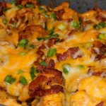 Chicken with Potatoes, Cheese and Bacon