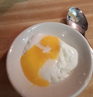 Microwave egg for 30 seconds and flip over