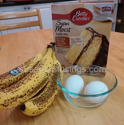 Easy 3-Ingredient Banana Bread - Susan's Musings